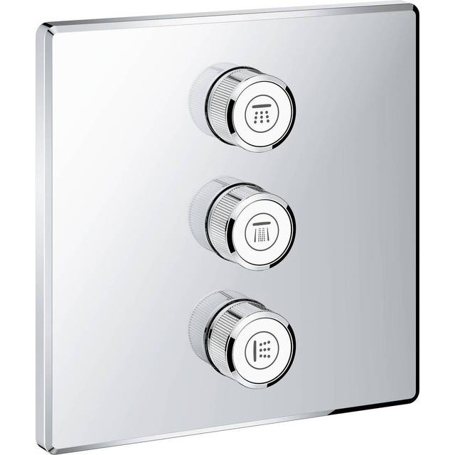 Grohe Grohtherm Smart Control Triple Volume Control Trim Square - 29127000 Concealed Body Required?: Not Required