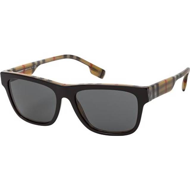 Burberry Grey Square Mens Sunglasses BE4293 380687 56 (Dimension: 6.6000x5.5000x4.0000 inches)