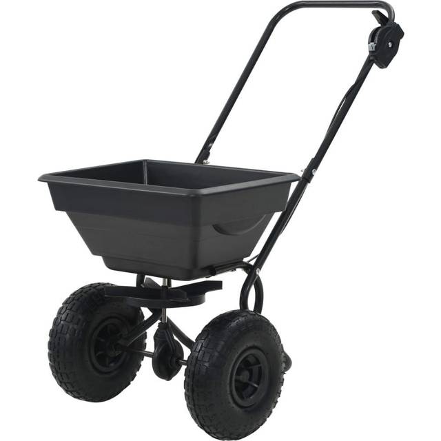 Vidaxl Walk Behind Salt Spreader Pvc And Steel 92x46x70 Cm 15 L