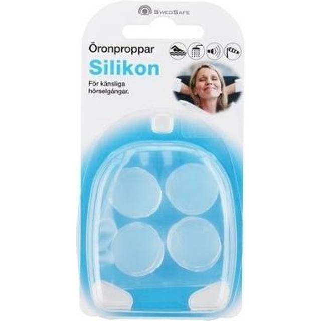 Swedsafe Öronproppar i silikon 2 par - Multi