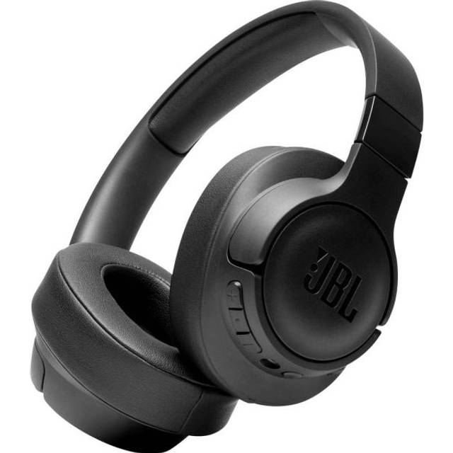 JBL Tune 760 NC trådlösa over-ear-hörlurar med aktiv brusreducering, JBL Pure Bass-ljud, 35 timmars batteritid och handsfree-hantering, svart