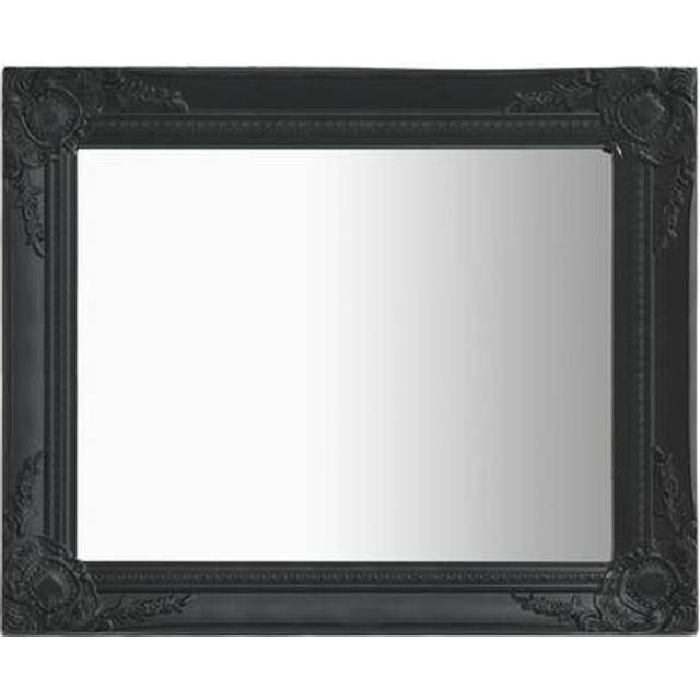 Väggspegel barockstil 50x60 cm vit