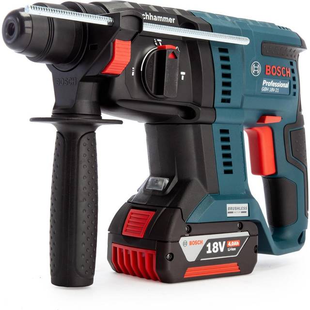 Bosch GBH 18V-21 18V Brushless SDS-Plus Rotary Hammer Drill W/2 x 4AH ProCORE Ba
