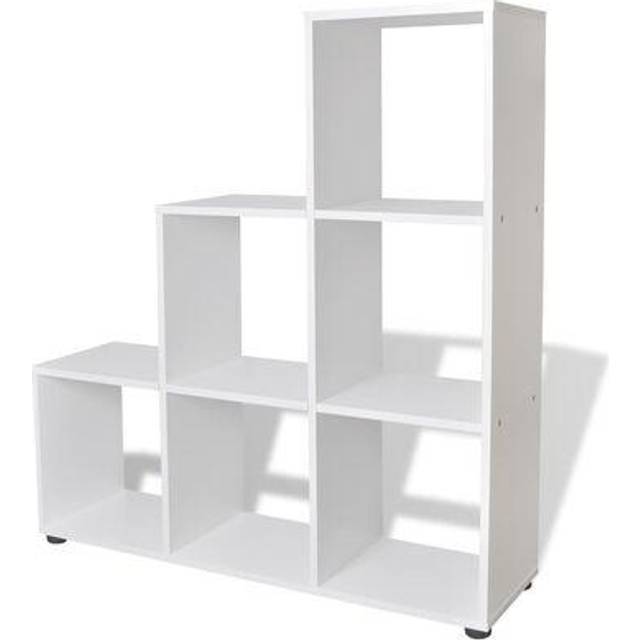 vidaXL Staircase Bookcase/Display Shelf 107 cm White