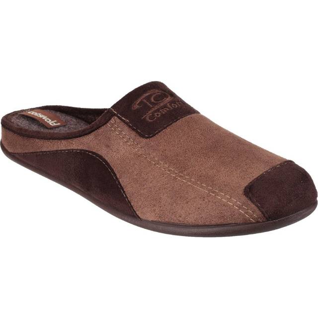 Cotswold Westwell Slip On Slippers Men's | Slip On Shoes  | Brown  | UK Size 7