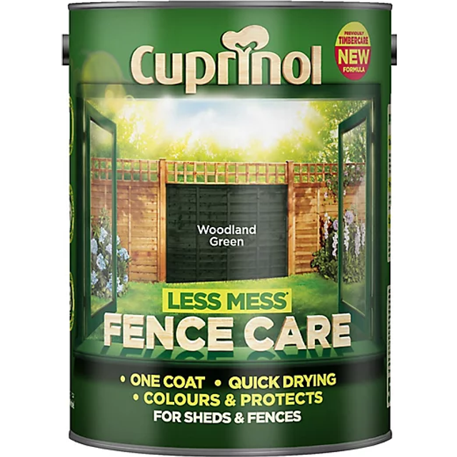 Less Mess Fence Care Woodland Green 5L - Cuprinol