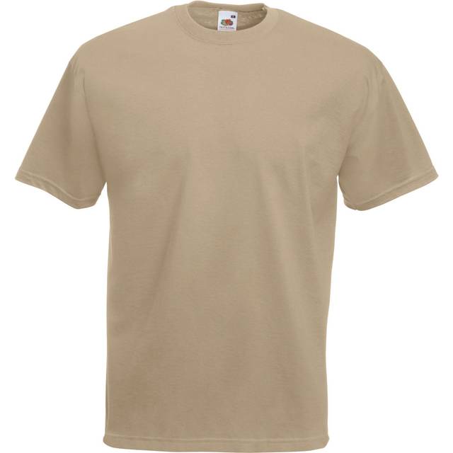 (M, Khaki) Fruit Of The Loom Mens Valueweight Short Sleeve T-Shirt
