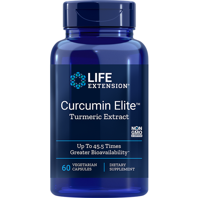 Life Extension  Curcumin Elite  Turmeric Extract  60 Vegetarian Capsules
