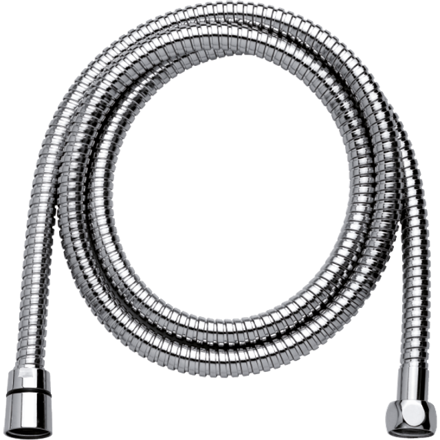 Damixa Tradition bruseslange, metal, 1/2", krom, 150 cm