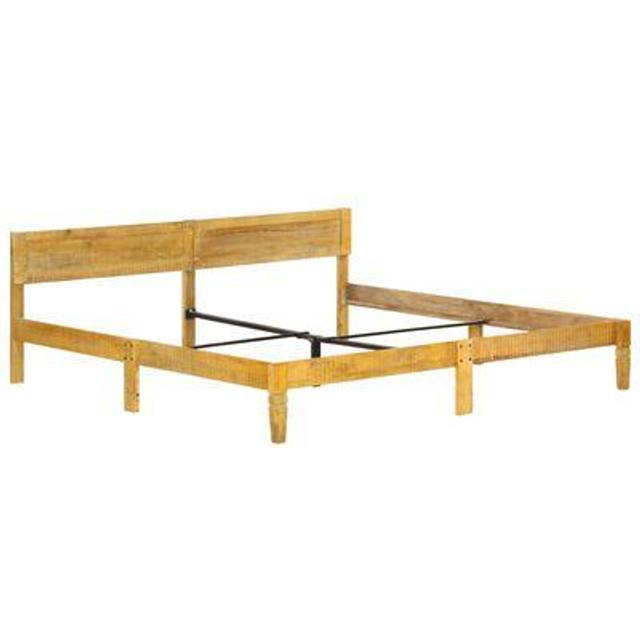 vidaXL Bed Frame without Mattress Solid Mango Wood 200 cm - Brown