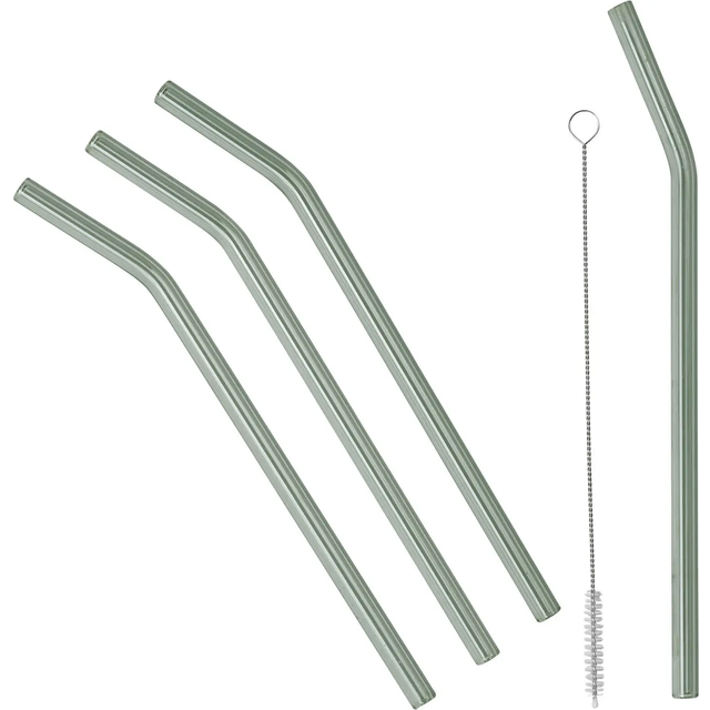 Broste Copenhagen Malle sugrör 4-pack Brown - Brun