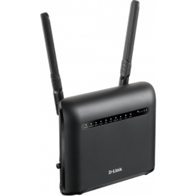 D-Link DWR-953V2 LTE Cat4 Wi-Fi AC1200 Router, Snabb 4G Ladda ner upp till 150 Mbps, AC1200 Wi-Fi, 4 x Gigabit Port, Gigabit Internet Port, Externa Antenner, Upplåst för alla nätverk