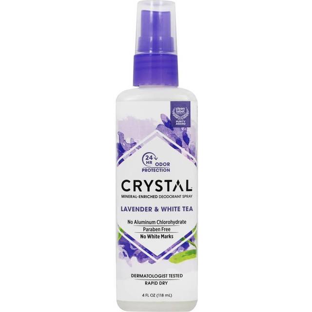 CRYSTAL  Mineral-Enriched Deodorant Spray  Lavender & White Tea  4 fl oz (118 ml)