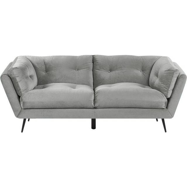 Bloom 3-sits Sammetssoffa - Blå 3 sits soffa