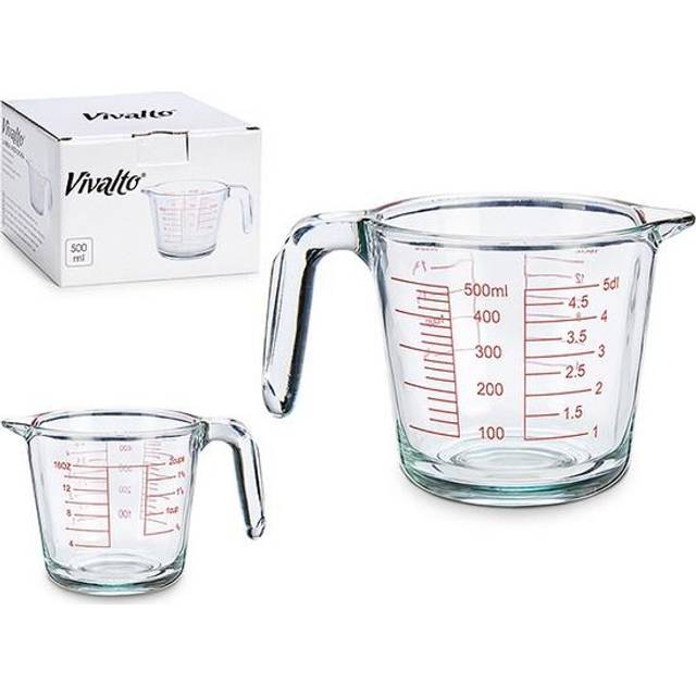 500ml Glass Measuring Jug Measuring Cups Kitchen Utensil With Handle and Spout