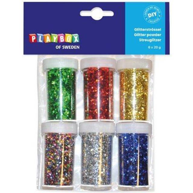 PBX2470600 - Playbox - Glitter Powder Basic Colours 6 x 20g