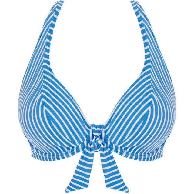 Blue Beach Hut High Apex Bikini Top (36H)