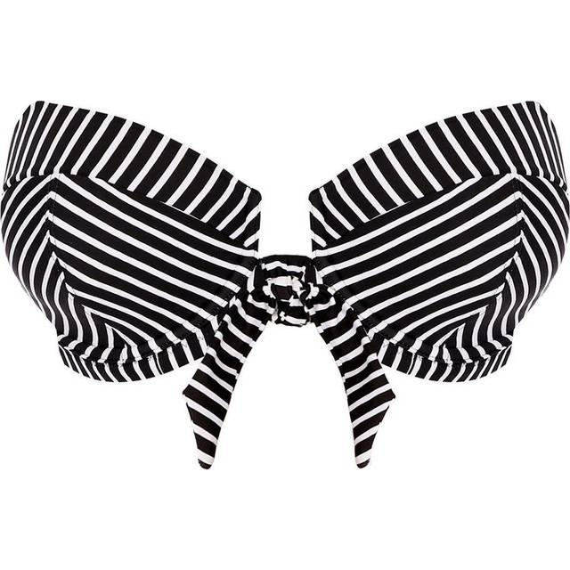 Freya Womens Beach Hut Bandeau Bikini Top - Black Polyamide - Size 30FF