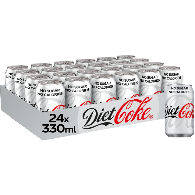 Diet Coke Can Cola, Box 330 ml (Pack of 24)