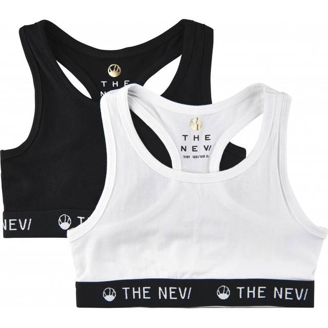 THE NEW 2-Pack Top Noos |Svart |110-116