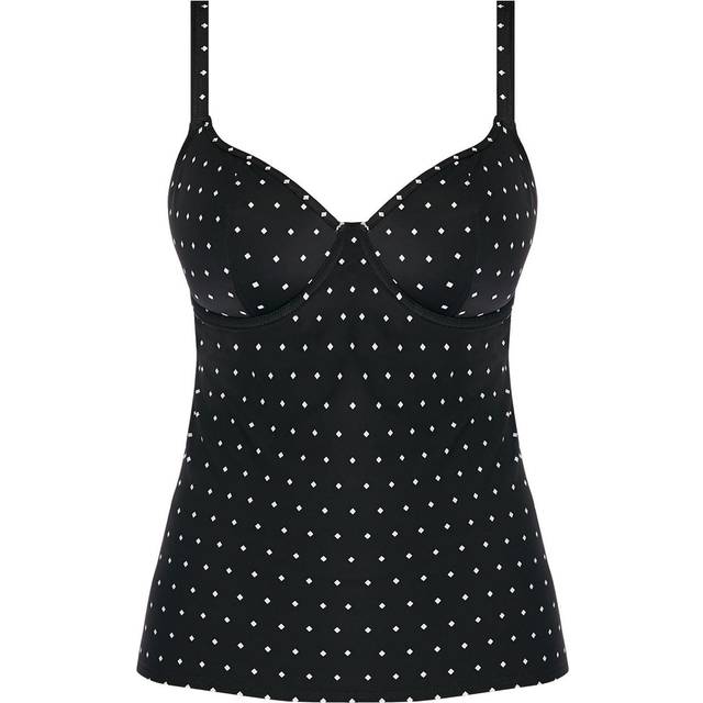 Freya Womens Jewel Cove Tankini Top - Black material_polyamide - Size 34DD