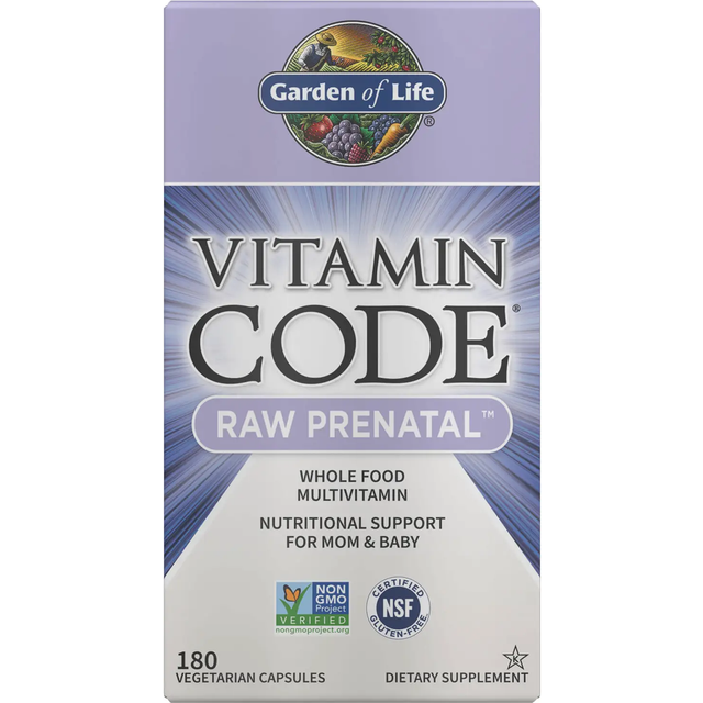 Garden of Life  Vitamin Code®  RAW Prenatal™  180 Vegetarian Capsules