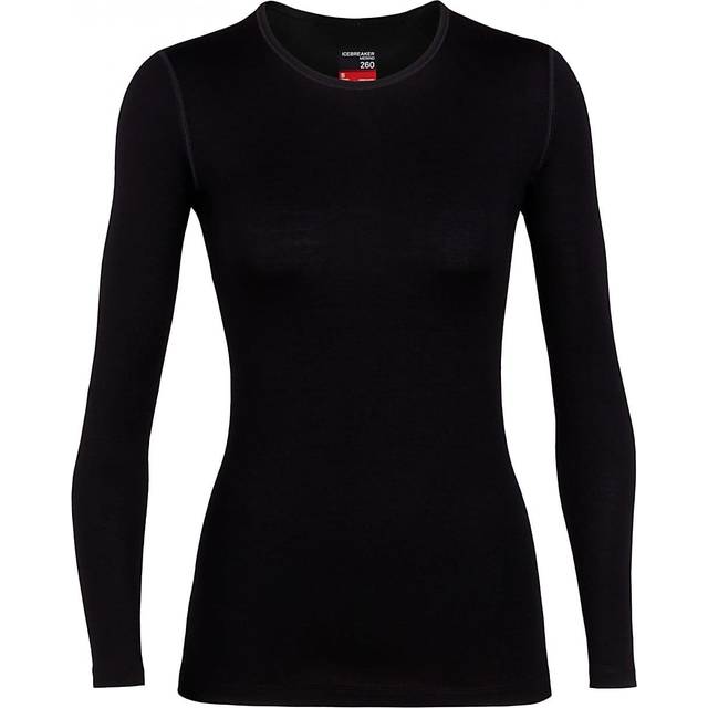 Icebreaker W's Tech LS Crewe 260 Black (M)