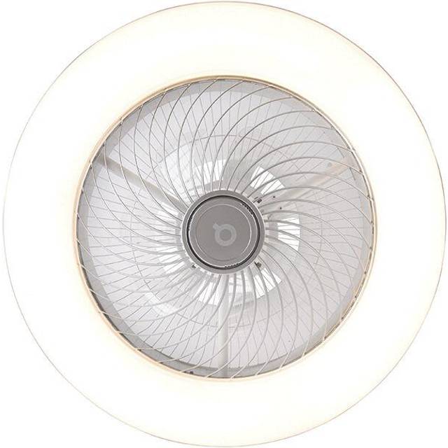 Qazqa - Ceiling Fan Silver with Star Effect 59cm incl. led Dimmable with Remote Control - Clima