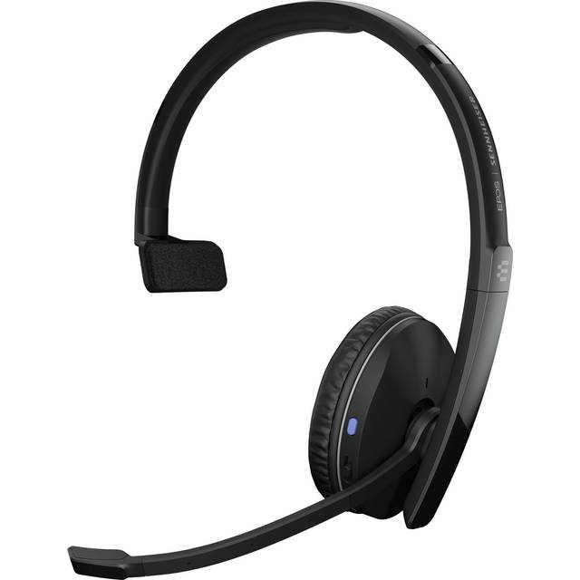 EPOS Adapt 230 Monaural Bluetooth-headset med USB-A-dongel, Microsoft Teams-certifierad, UC-optimerad, brusreducerande mikrofon, bärbar design, lång batteritid, Voice™-teknik, pannband