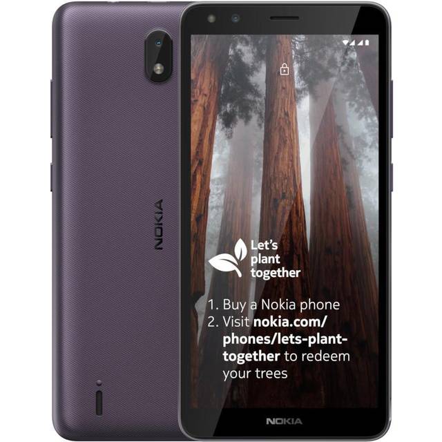 "NOKIA C01 PLUS 16GB 5.45"" PURPLE (UNLOCKED) (DUAL SIM) 4G LTE BNIB"