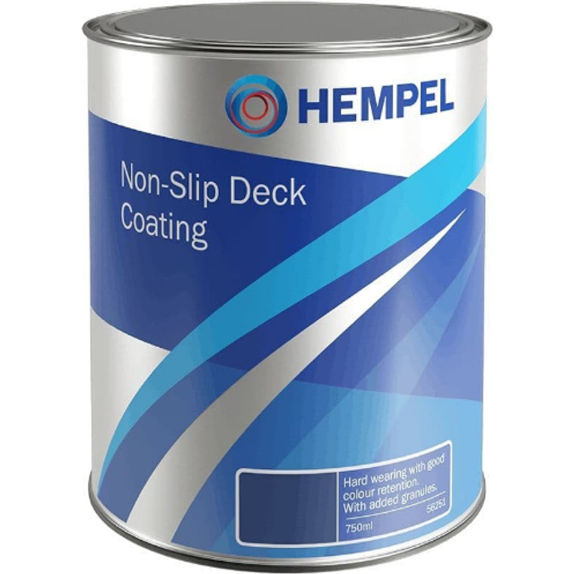 Hempel Non Slip Deck Coating With Antislip Granules - Mid Grey - 750ml (Marine Use Only)