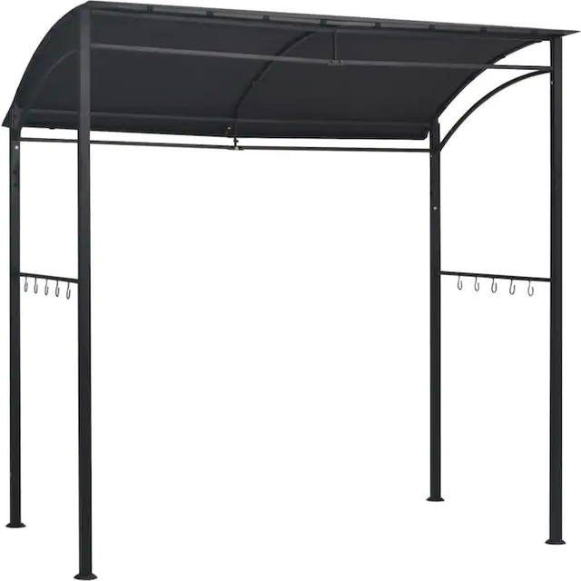 Grilltält 215x150x220 cm antracit stål