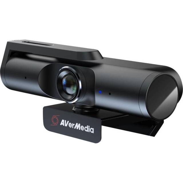 AVerMedia Live Streamer CAM 513 - 4K 30fps UHD Weitwinkel Webcam, für Gaming, Fixfokus, für Innenbeleuchtung, perfekt für OBS, Zoom, PC/Mac, Schwarz