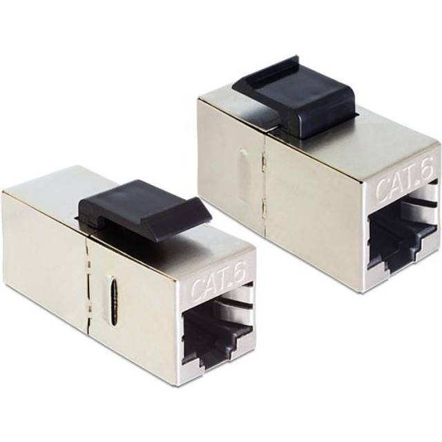 DeLock Keystone RJ45-RJ45 STP Cat6 F-F Adapter