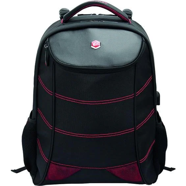 BestLife 17 Inch Gaming Snake Eye Backpack with USB Connector Black