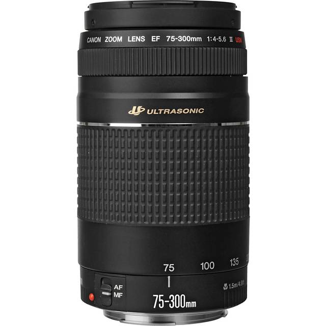 Canon ef 75-300mm f/4-5.6 iii telephoto zoom - 1 year warranty