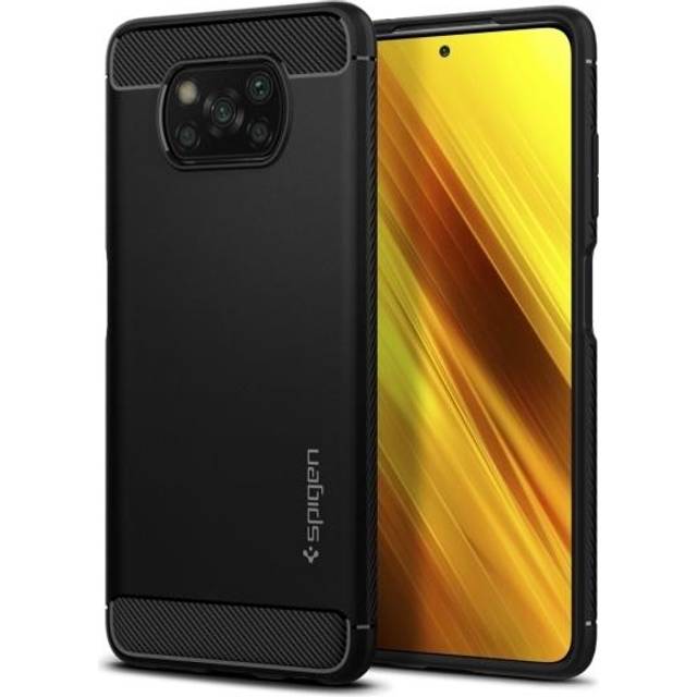 Spigen Rugged Armor Skal Xiaomi Poco X3 / X3 Pro / X3 NFC - Matte Svart