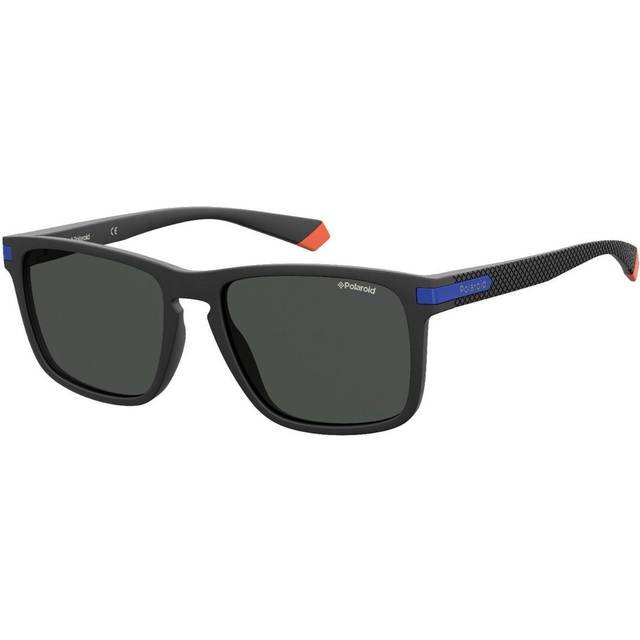 Polaroid Unisex PLD 2088/S 0VK/M9 Solglasögon Plast Svart Grå Fyrkantig