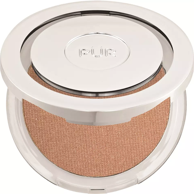 PUR Cosmetics Mineral Glow Skin Perfecting Powder - Creamy Formula - Minimize Appearance of Wrinkles - Adds Warmth and Soft Glow - Melts into Skin for Satin Bronze Finish - 0.35 oz Bronzer