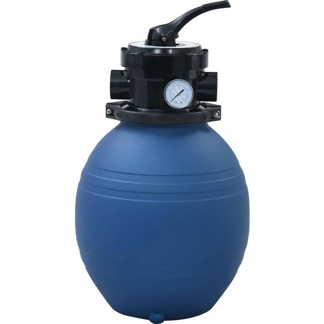 vidaXL Pool Sand Filter with 4 Position Valve Blue 300 mm
