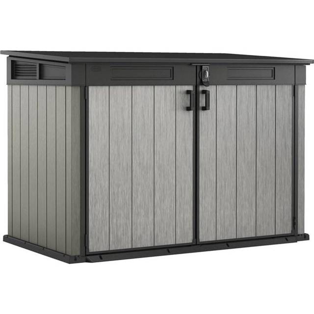 Keter Grande Store Gerätehaus, 2020 Liters, Grau/Braun, 190,5 x 109,3 x 132,5 cm