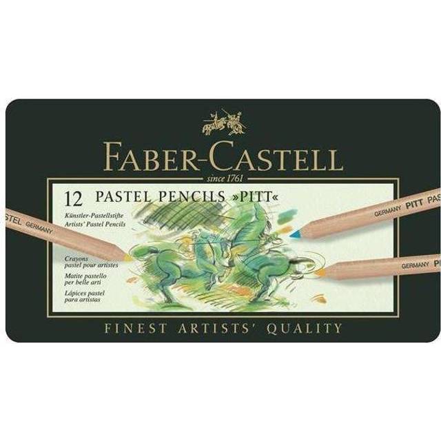 Faber-Castell : Pitt Pastel Pencil : Metal Tin Set of 12