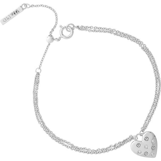 Olivia Burton Silver Tone Classic Heart Bracelet