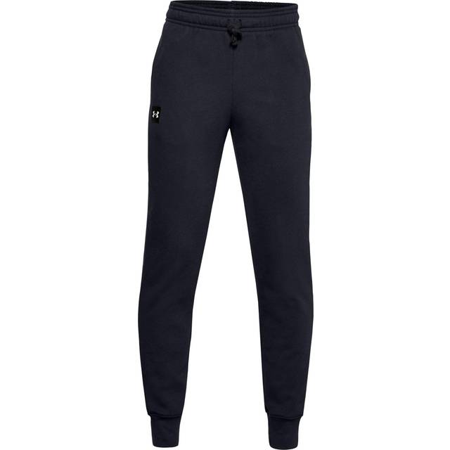 Under Armour Boys Boy's UA Rival Fleece Joggers in Black Cotton - Size 7-10Y