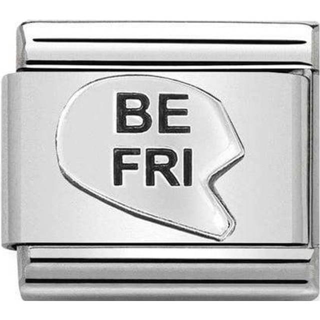 Nomination CLASSIC Silvershine BE-FRI (Best Friend) Heart Charm 330101/42