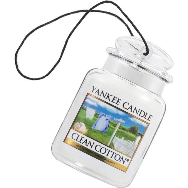 Yankee Candle Clean Cotton luftfräschare för bil hängande 1 st.