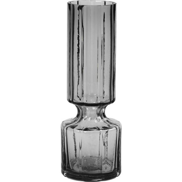 Broste Copenhagen Hyacinth Glass Vase - Medium - Smoked Pearl - Grey