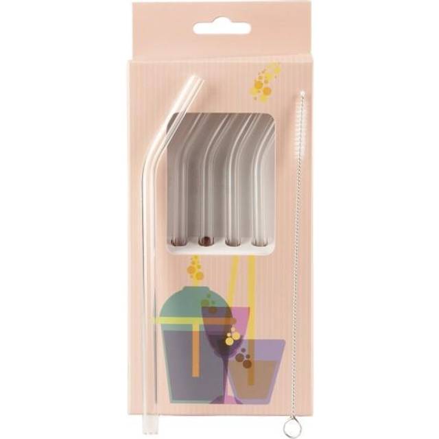 Muurla Muurla glass straws 4-pack Clear