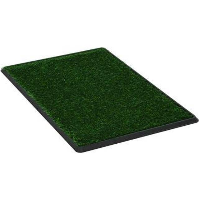 vidaXL Pet Toilet with Tray & Faux Turf Green 76x51x3 cm WC