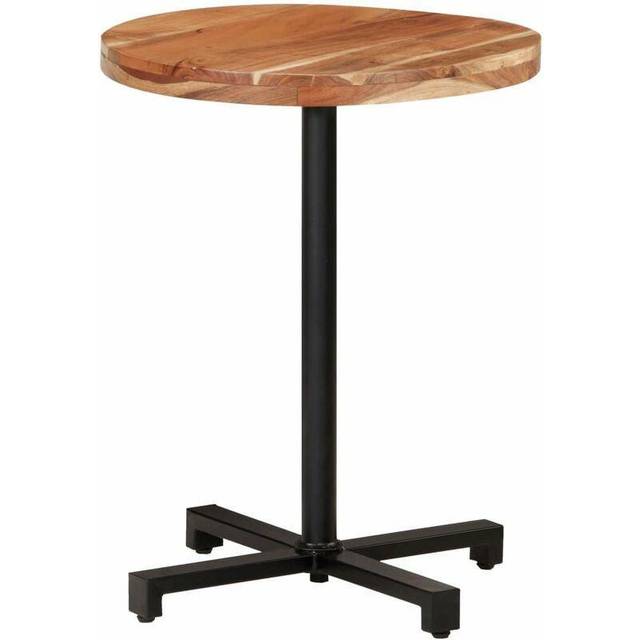 Cafébord runt Ø60x75 cm grovt mangoträ